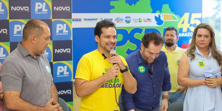 Senador Plínio Valério entra com reforço do  PSDB Amazonas na candidatura do Capitão Alberto Neto e Professora Maria do Carmo