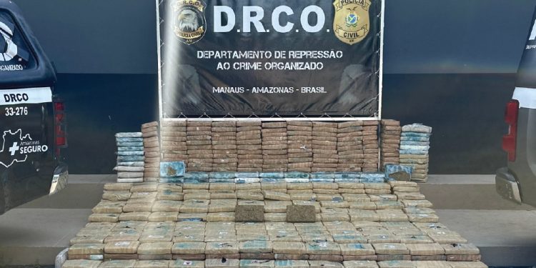 PC-AM apreende 600 quilos de maconha tipo skunk, a sexta ocorrência em 12 dias em Manaus