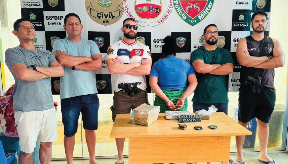 PC-AM prende mulher em flagrante por receber caixa com drogas enviada do Acre para Envira