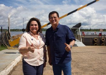 Pré-candidata ao Governo, Maria do Carmo visita porto desativado em Anori por falta de pavimentação de um quilômetro de estrada