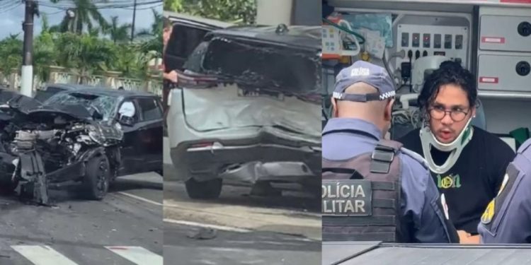 Motorista que causou grave acidente na Ponta Negra estava bêbado e estava saindo de motel com mulheres