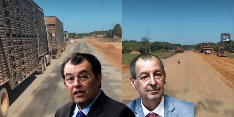 Caminhoneiro contesta Eduardo Braga e Omar Aziz e mostra realidade da BR-319: “Cadê o asfalto?”