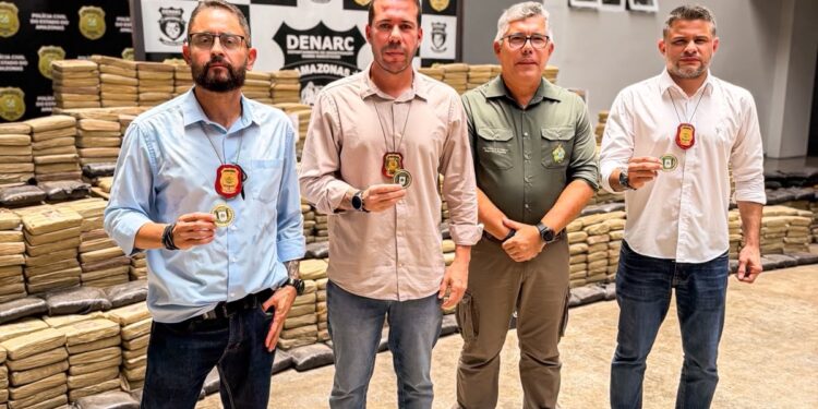 Bruno Fraga, Guilherme Torres e Rodrigo Torres são homenageados pela SSP-AM por atuação na segurança pública